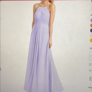 Lilac bridesmaid dress